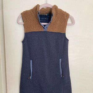Title Nine Callitrix Fleece Vest Dress -XS